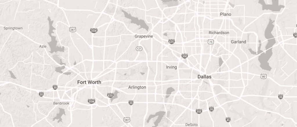 Map of Texas real estate